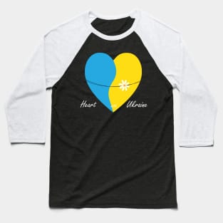 Heart with Ukraine Baseball T-Shirt